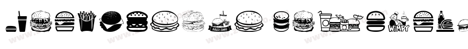 Hamburger Sandwitch字体转换